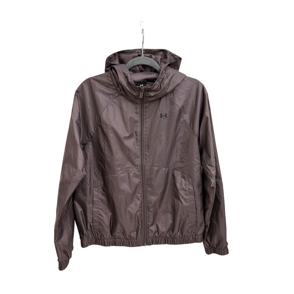 Under Armour Forefront Rain Jacket Hooded Zip Up Windbreaker Women's XS